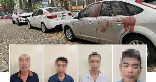 Hà Nội: Bắt giữ nhóm người tạt sơn xe ô tô đỗ ở khu chung cư