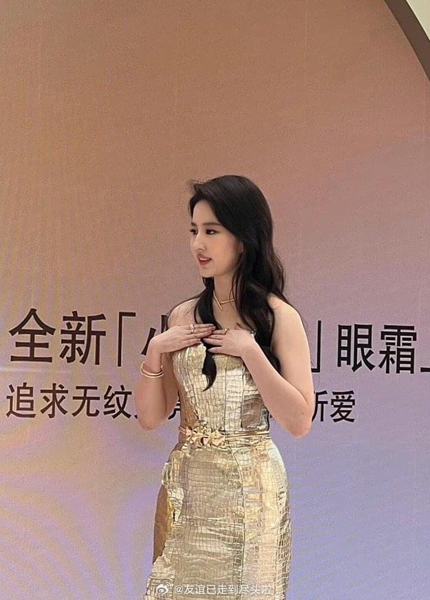 Lưu Diệc Phi xinh ngất với 2 outfit “dát vàng” tại sự kiện: Cam thường tuổi U40 vẫn đỉnh dù tăng cân- Ảnh 14.