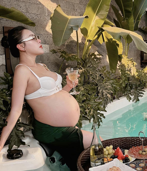 Phương Oanh tăng 20kg ở tháng cuối thai kỳ, khẳng định chưa sinh em bé- Ảnh 3.