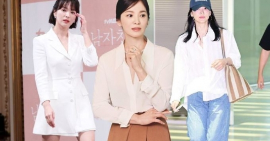 10 bộ trang phục tối giản xuất sắc nhất của Song Hye Kyo