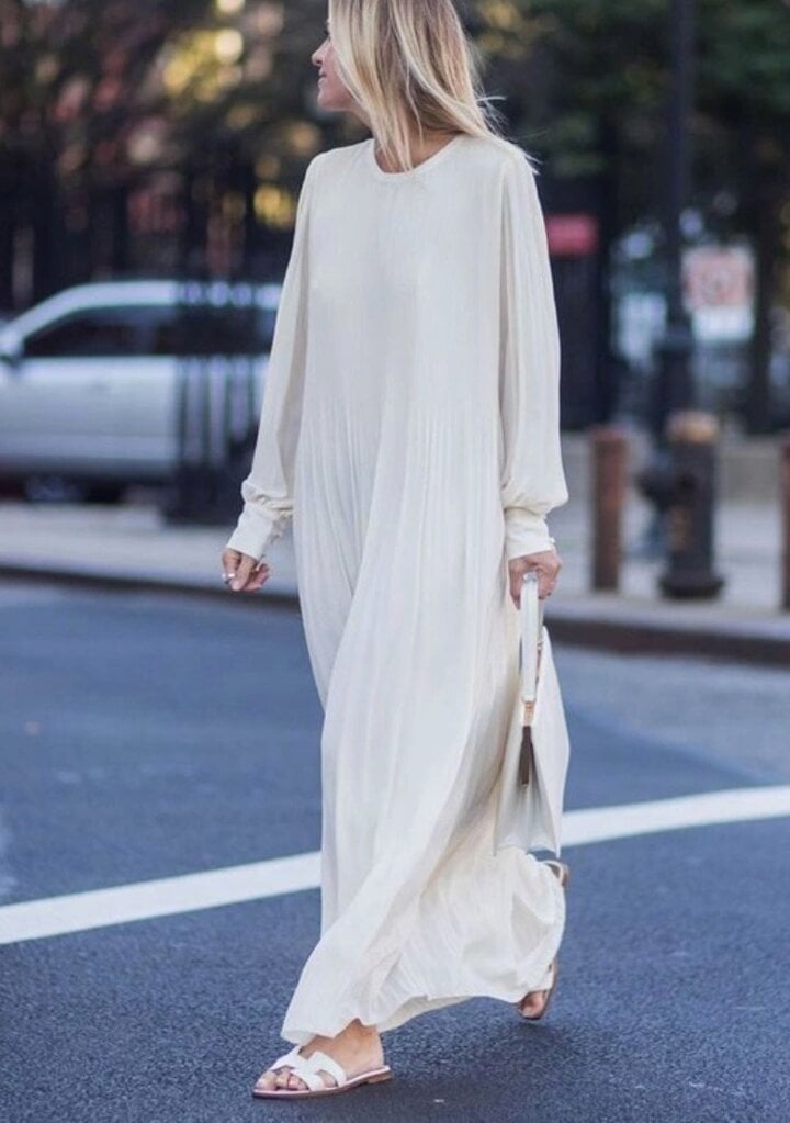 Kiểu váy trắng dễ chịu và mát mẻ được yêu thích trong mùa hè - Ảnh 9.