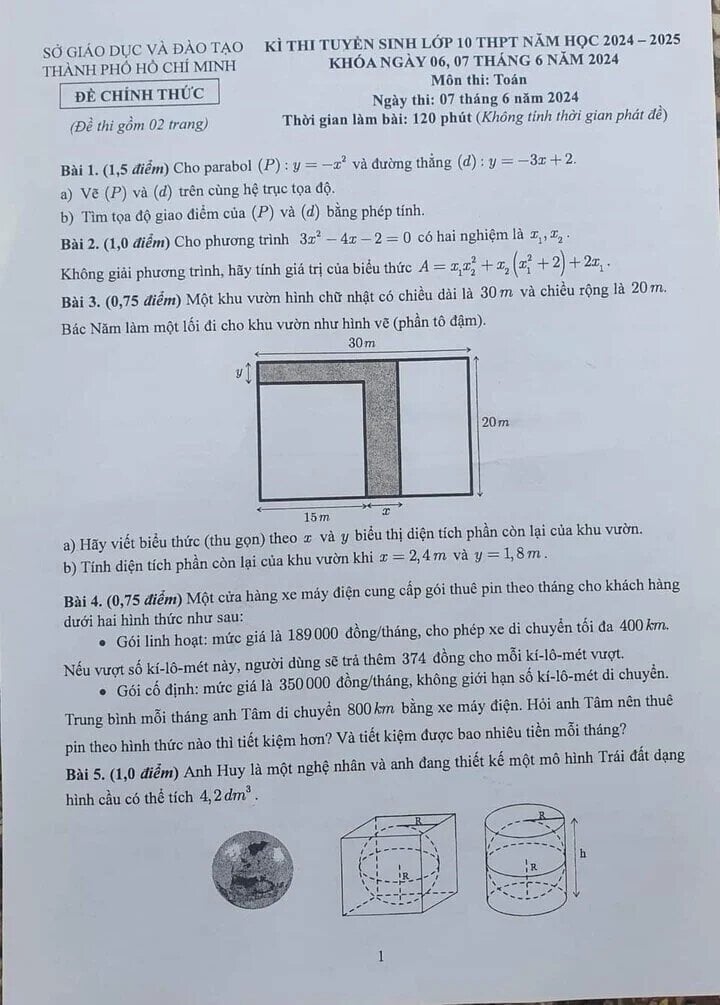 Thí sinh bật khóc vì đề Toán vào lớp 10 TP.HCM khó: Sở GD&ĐT nói gì? - Ảnh 1.
