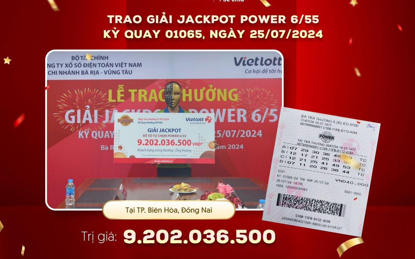 Trúng Vietlott, người đàn ông tiếc nuối vì một lý do