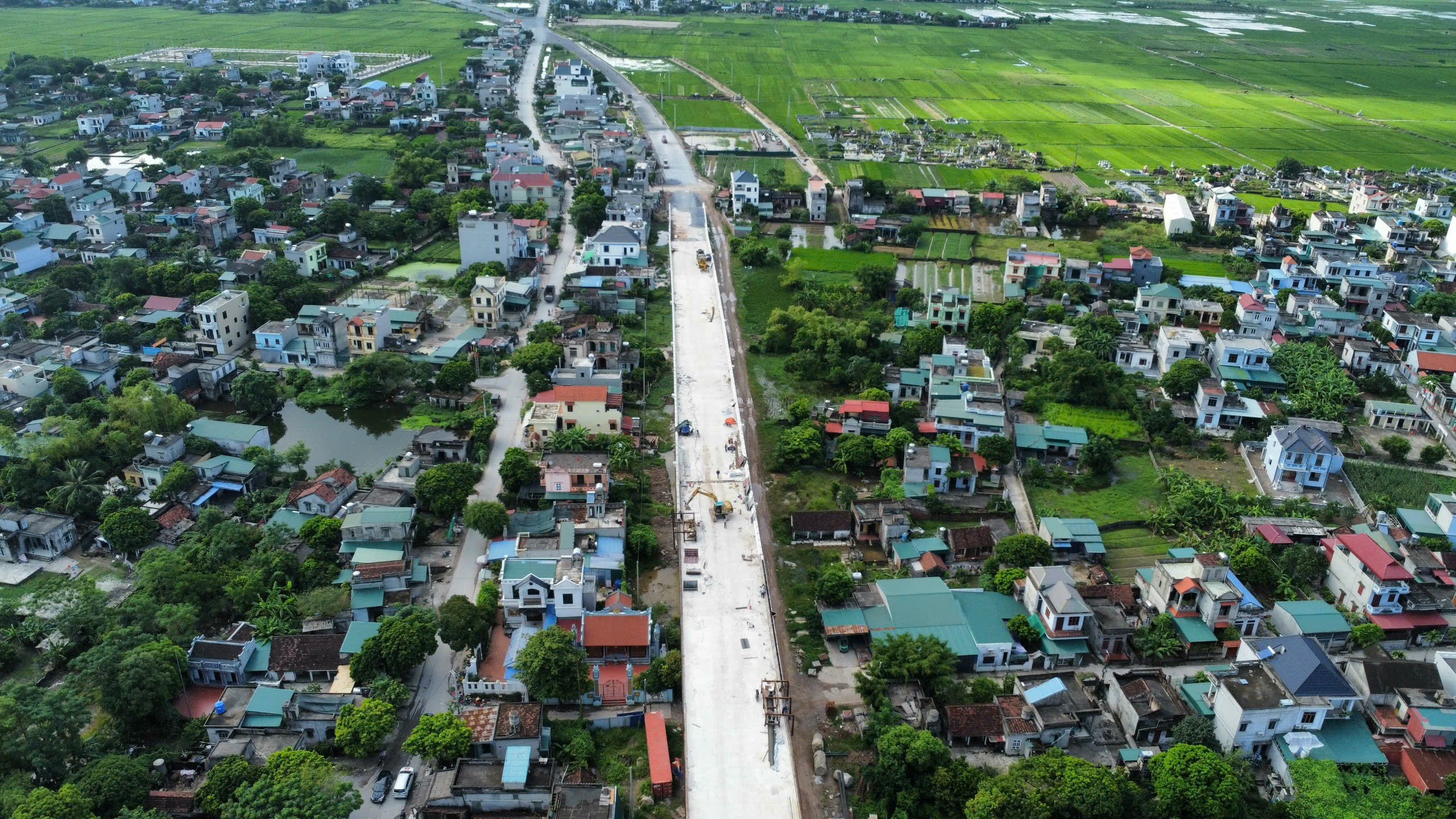 Nhìn từ trên cao cầu vượt sông lớn 'nhất nhì' đất Nam Định- Ảnh 15.