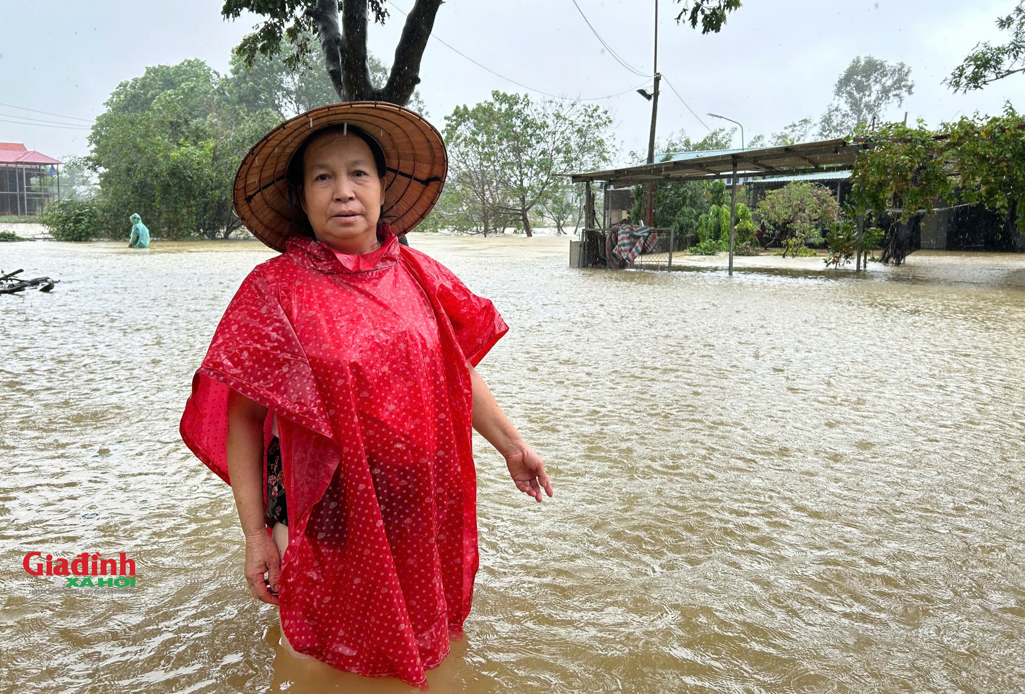 Hà Nội: Lũ trên sông Bùi cuồn cuộn tràn về, hàng nghìn hộ dân chìm trong biển nước - Ảnh 7.