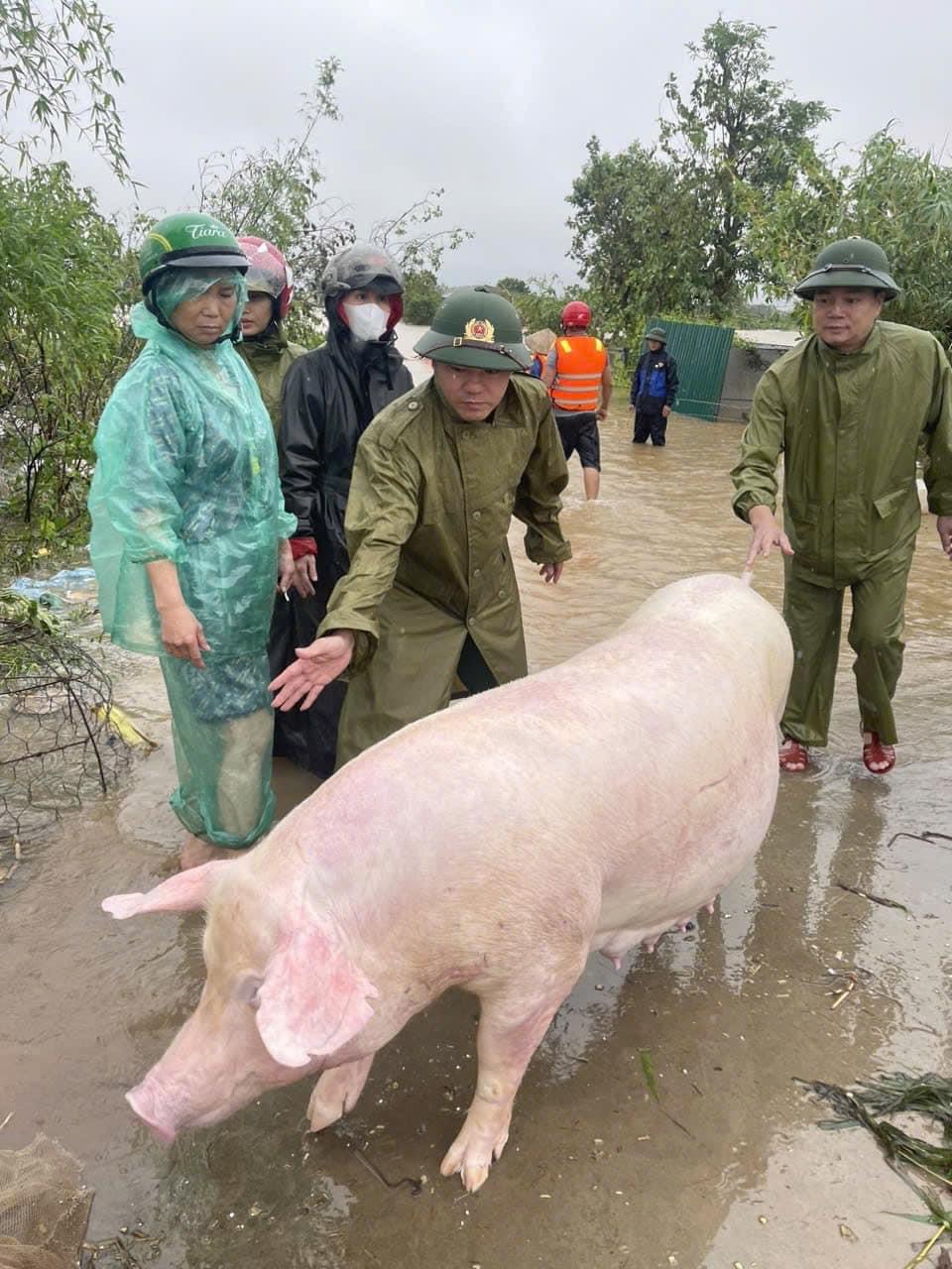 Lực lượng công an Hà Nam tiếp tục cùng người dân tập trung phòng chống, khắc phục hậu quả thiên tai- Ảnh 20.