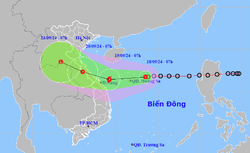 Áp thấp nhiệt đới giật cấp 9 sắp thành bão số 4, miền Trung ảnh hưởng mưa lớn từ hôm nay- Ảnh 1.