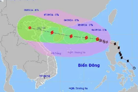 Tin bão mới nhất, bão số 3 tăng cấp sẽ đổ bộ trực tiếp vào những tỉnh thành nào? - Ảnh 3.