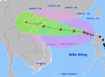 Bão số 3 tăng 4 cấp sau khi vào Biển Đông, dự báo sẽ mạnh thêm - Ảnh 2.