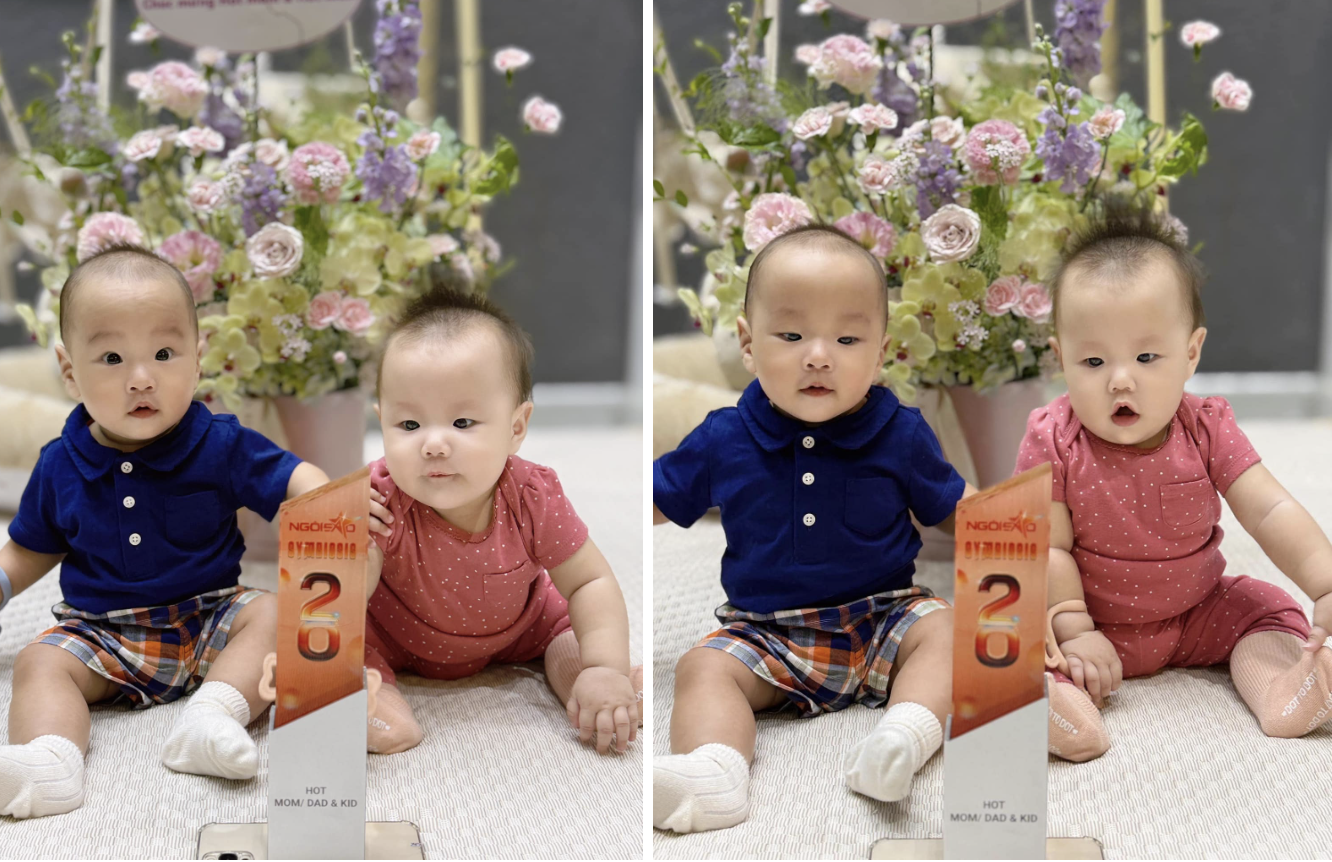 Phương Oanh khoe clip gây sốt của cặp song sinh, một điểm ở bé Jenny khiến fan thích thú - Ảnh 5.