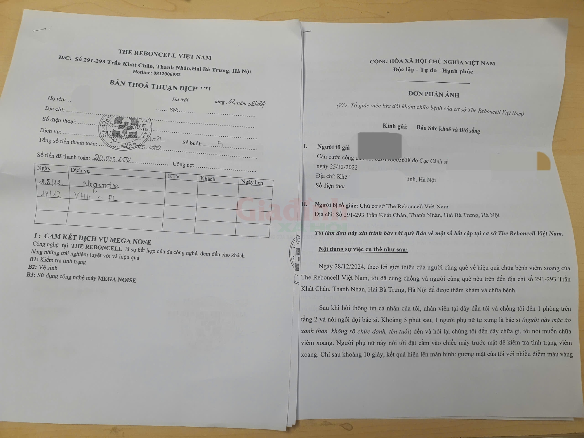 Ngậm 'trái đắng' vì tin quảng cáo chữa bệnh trên MXH (kỳ 1): Khách hàng ngậm ngùi bị The Reborncell Việt Nam 'móc tiền' - Ảnh 3.