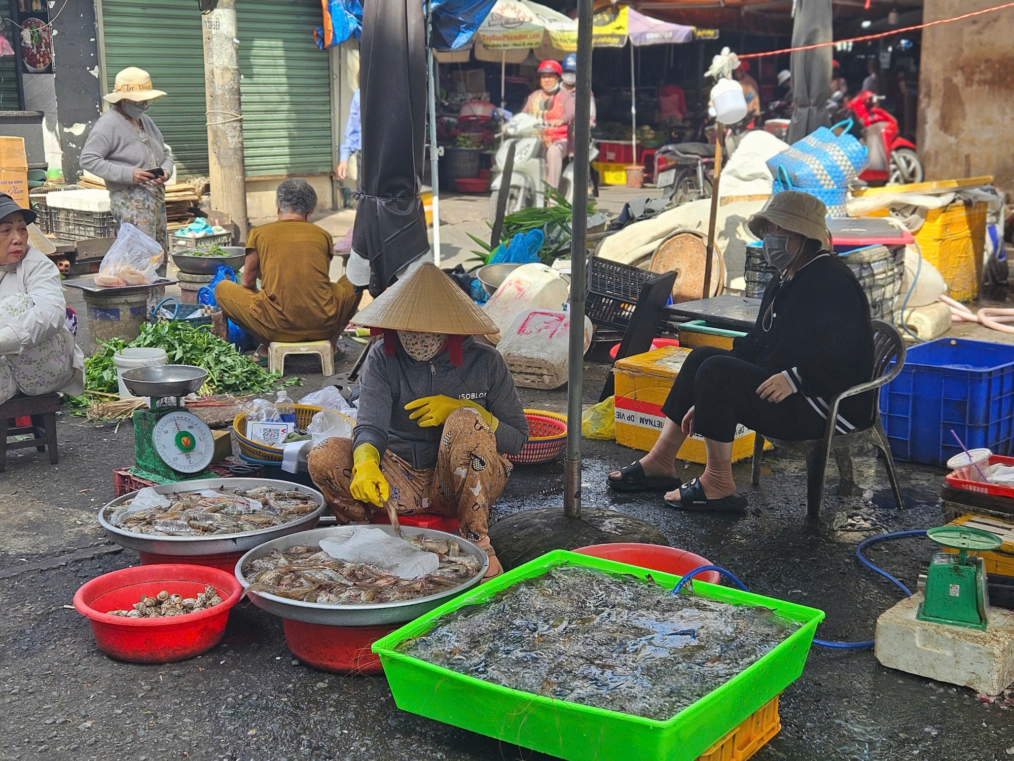 Siêu thị, chợ mùng 2 Tết: Khách &quot;lao vào&quot; quầy thực phẩm tươi sống- Ảnh 8.