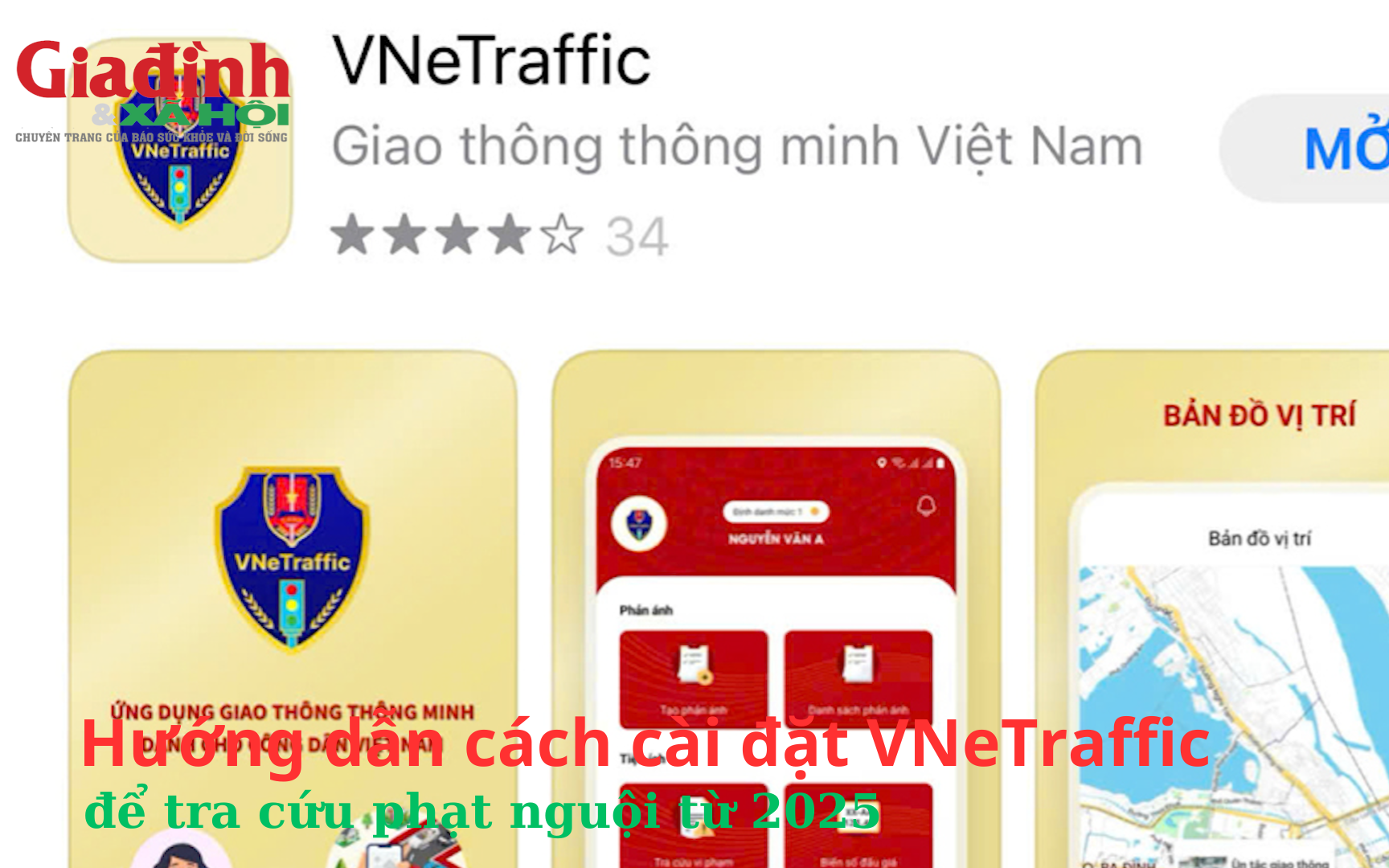 Hướng dẫn c&aacute;ch c&agrave;i đặt VNeTraffic để tra cứu phạt nguội từ 2025