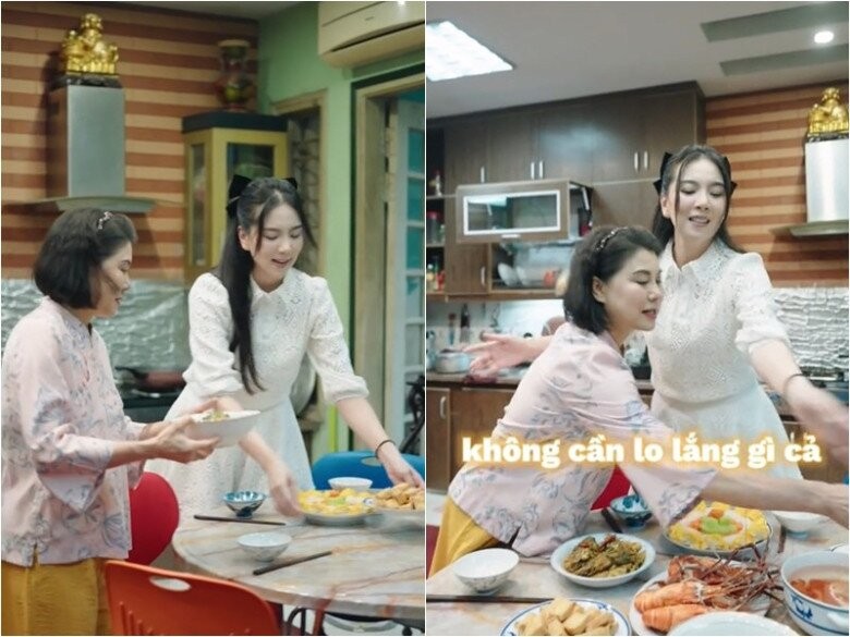 Mai Ngọc về thăm mẹ đẻ sau đám cưới hào môn, hé lộ căn nhà sang trọng, tinh tế- Ảnh 8.