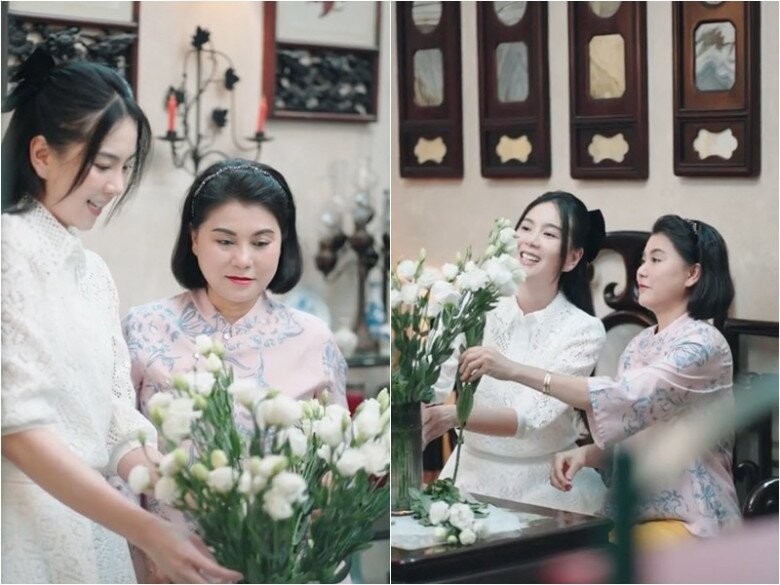 Mai Ngọc về thăm mẹ đẻ sau đám cưới hào môn, hé lộ căn nhà sang trọng, tinh tế- Ảnh 9.