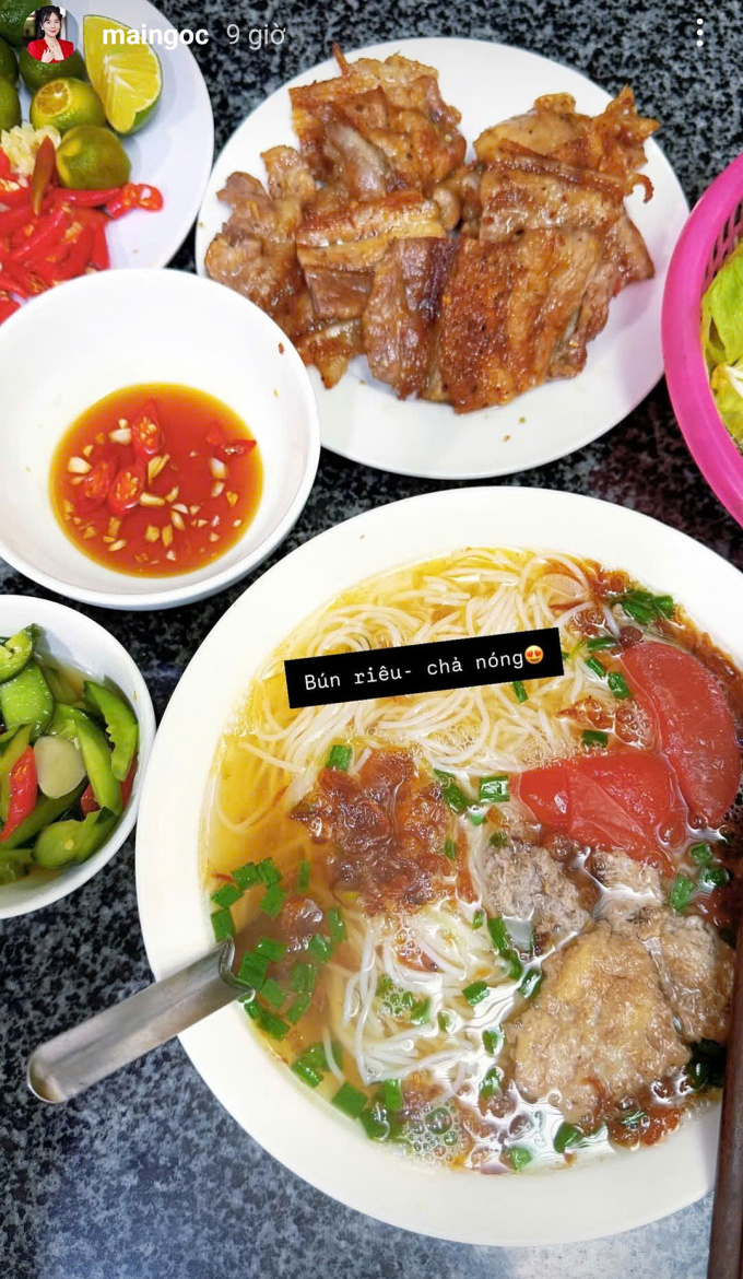 Mang thai con đầu lòng, MC Mai Ngọc thoải mái ăn món ngon Hà Nội- Ảnh 7.