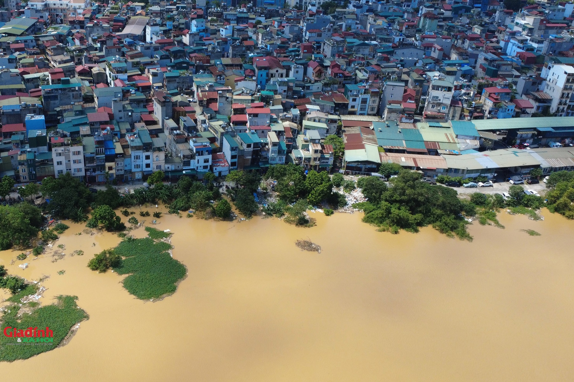 Lũ sông Hồng đạt đỉnh tại Hà Nội , nhiều khu vực ven sông ngập nước - Ảnh 10.