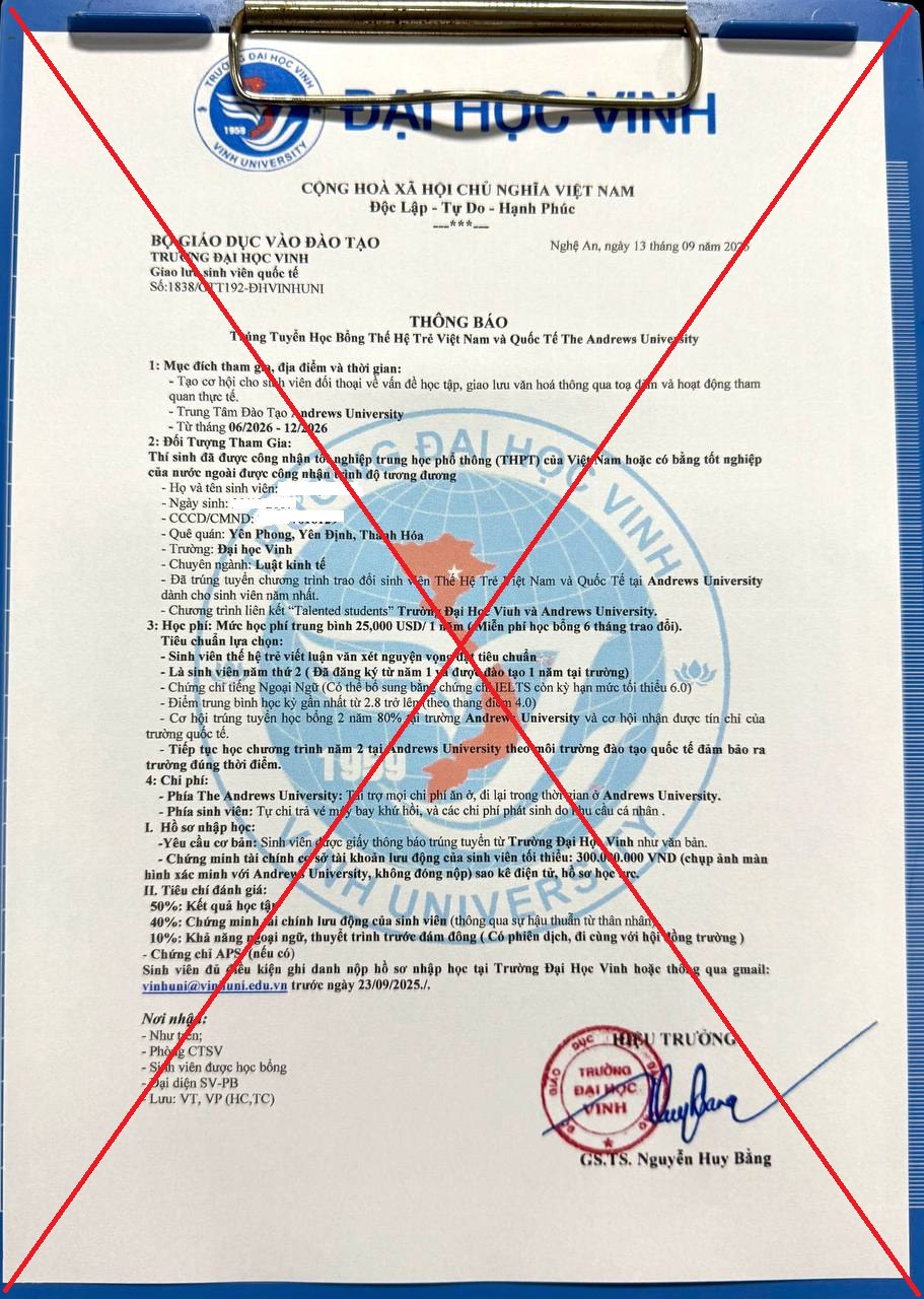 Cảnh báo lừa đảo tham gia các chương trình trao đổi sinh viên quốc tế, du học và các trại hè quốc tế - Ảnh 2.