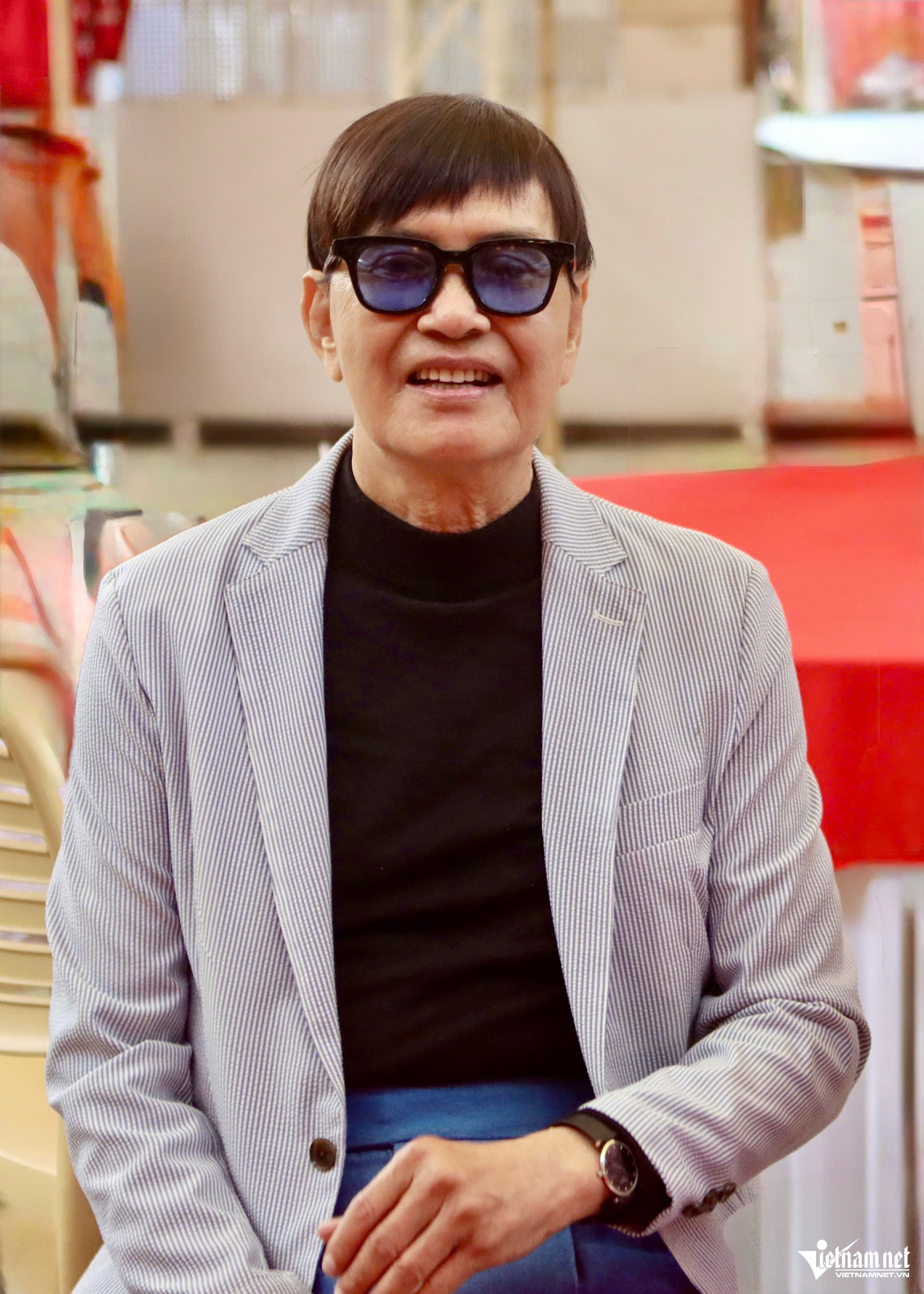 NSND Thanh Điền 81 tuổi suýt mù, xúc động vì câu nói của 'ông hoàng cải lương' Minh Vương - Ảnh 1.