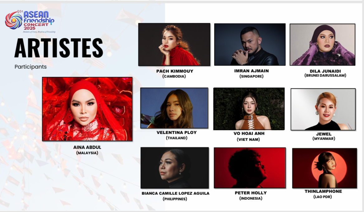 Tối 18/10, Võ Hoài Anh biểu diễn tại ASEAN Friendship Concert 2025 - Ảnh 1. Võ Hoài Anh đại diện Việt Nam tham dự ASEAN Friendship Concert 2025 tại Malaysia - Ảnh 3.