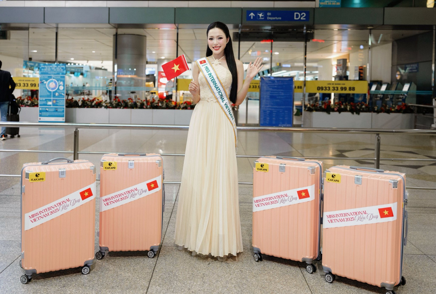 Miss International 2025: Kiều Duy đã đến Nhật Bản, phong độ ban đầu thế nào? - Ảnh 1.