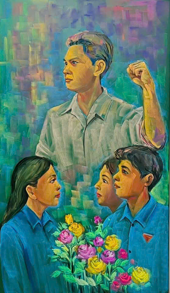 Người thầy có hơn 500 tranh phấn nổi tiếng gửi lời tri ân lực lượng CAND nhân ngày phòng, chống HIV/AIDS - Ảnh 17.