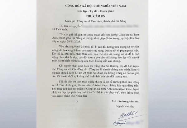 Công an kịp thời giải cứu người đàn ông ở Đà Nẵng bị thao túng qua điện thoại- Ảnh 2.