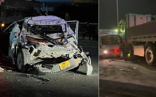 Xe ô tô con chạy ngược chiều, tông thẳng vào xe tải khiến 6 người thương vong ở Lạng Sơn- Ảnh 1.