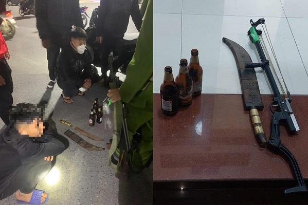 Mang dao mèo ‘diễu phố’ trong đêm, nhóm thiếu niên bị xử lý- Ảnh 1.