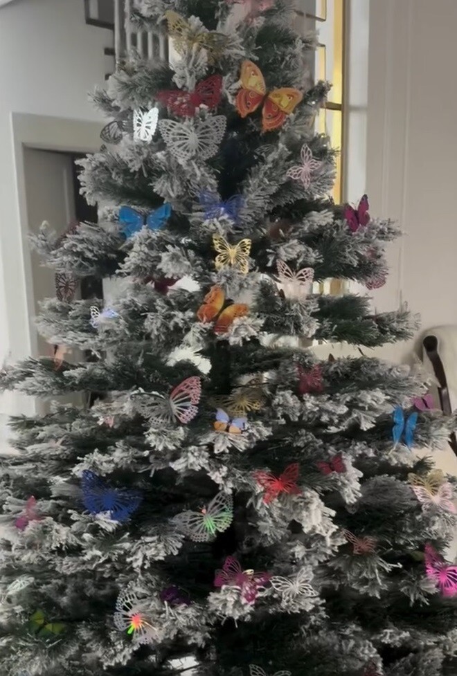 MC Thanh Vân Hugo trang trí cây thông Noel độc đáo trong biệt thự 200m2 - Ảnh 4.