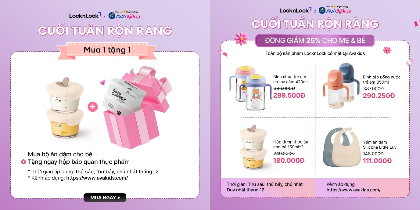 LocknLock có mặt tại Avakids: Mở rộng trải nghiệm mua sắm cho mẹ & bé - Ảnh 2. LocknLock có mặt tại Avakids: Mở rộng trải nghiệm mua sắm cho mẹ & bé - Ảnh 2.