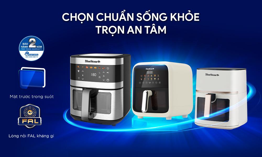 Nồi chiên không dầu BlueStone - Chọn chuẩn sống khỏe, trọn an tâm mỗi ngày - Ảnh 1. Nồi chiên không dầu BlueStone - Chọn chuẩn sống khỏe, trọn an tâm mỗi ngày - Ảnh 1.