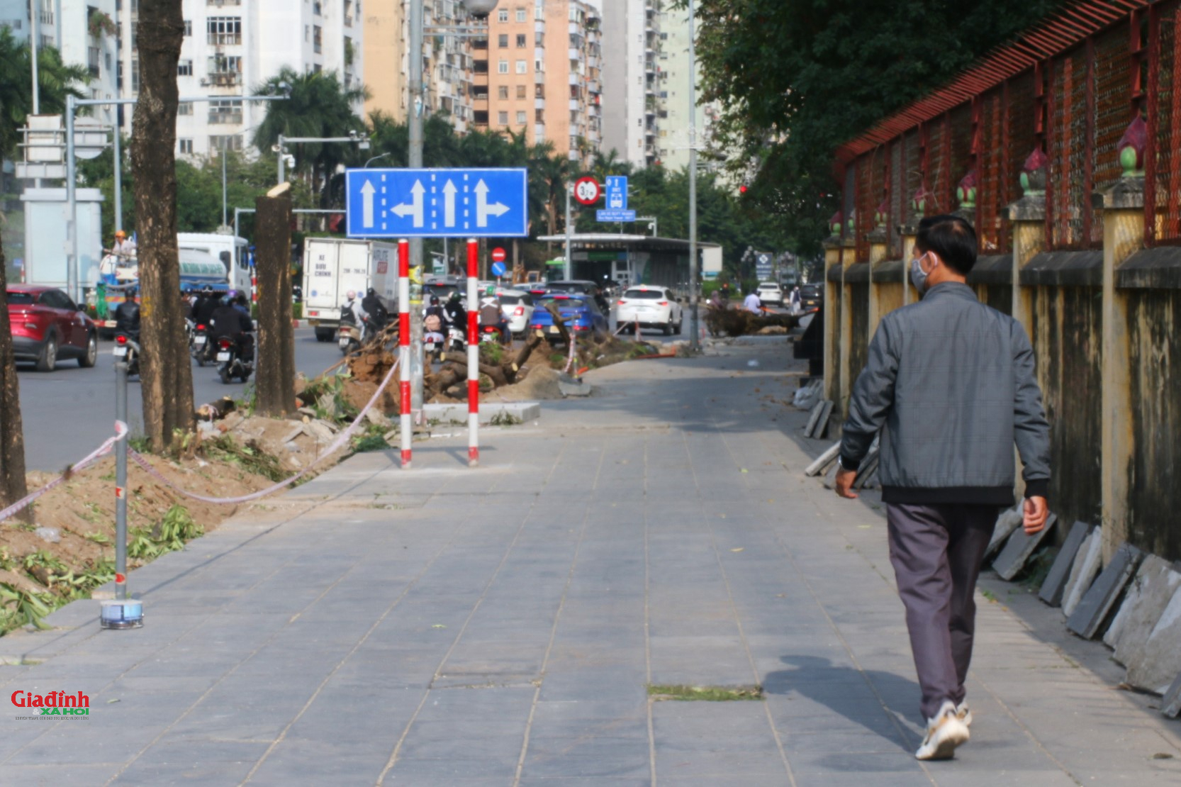 H&agrave; Nội: X&eacute;n h&egrave;, di dời 52 c&acirc;y xanh để mở rộng 'điểm n&oacute;ng' &ugrave;n tắc giao th&ocirc;ng - Ảnh 2.