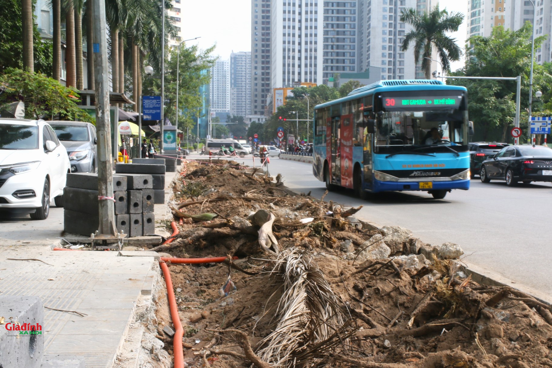 H&agrave; Nội: X&eacute;n h&egrave;, di dời 52 c&acirc;y xanh để mở rộng 'điểm n&oacute;ng' &ugrave;n tắc giao th&ocirc;ng - Ảnh 8.