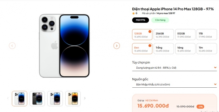Gi&aacute; iPhone 14 Pro Max giảm sốc , lựa chọn v&agrave;ng cho người ti&ecirc;u d&ugrave;ng cuối năm - Ảnh 2.