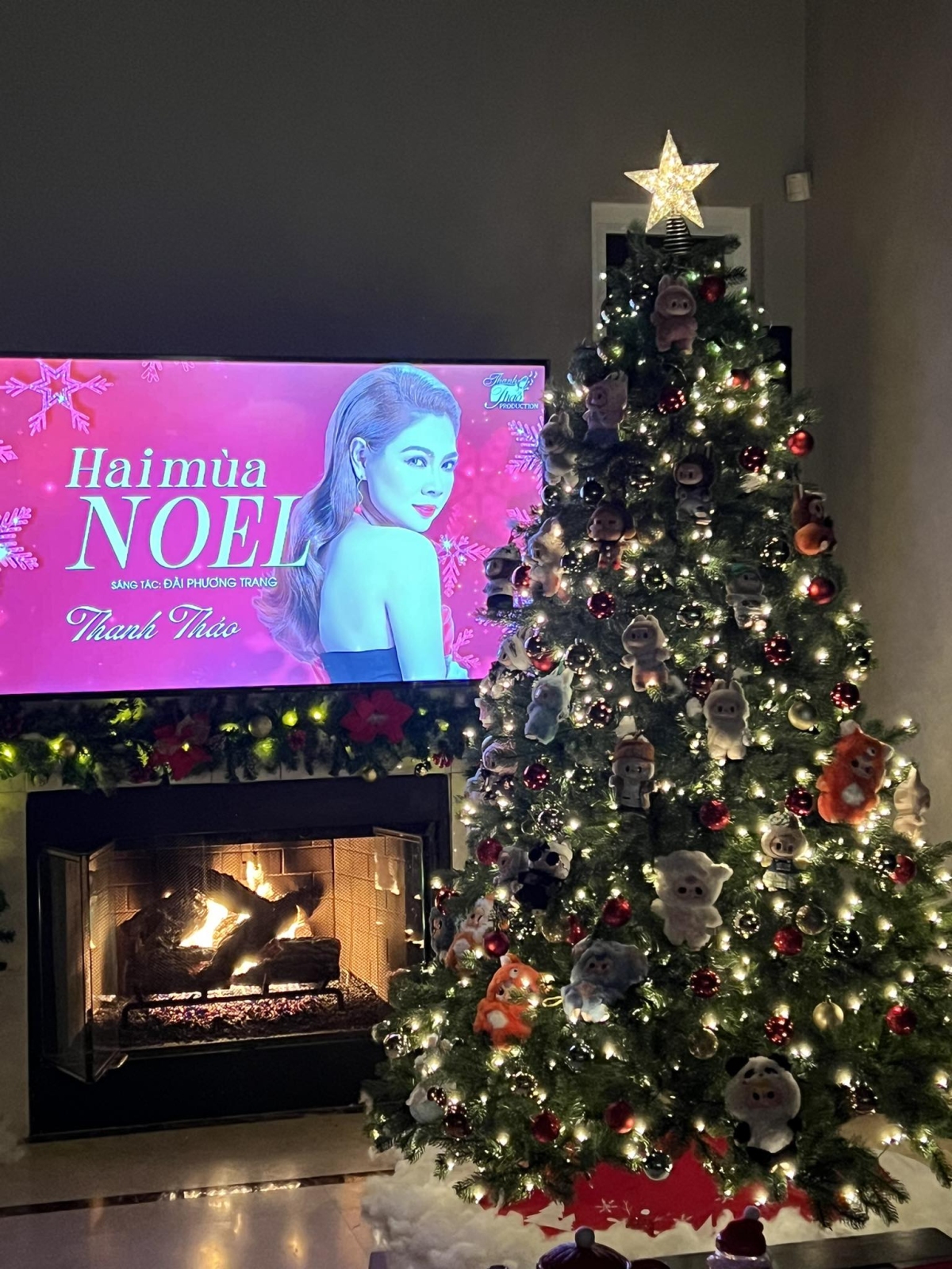 Kh&ocirc;ng kh&iacute; Gi&aacute;ng sinh sớm trong biệt thự 2.000 m2 của Thanh Thảo ở Mỹ - Ảnh 2.