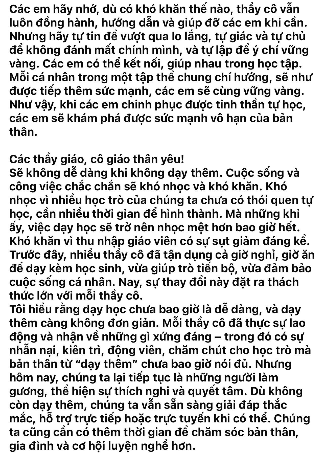 Hiệu trưởng trường THPT Mạc Đĩnh Chi viết thư ngỏ nhận về 'bão like' từ cộng đồng mạng- Ảnh 4.