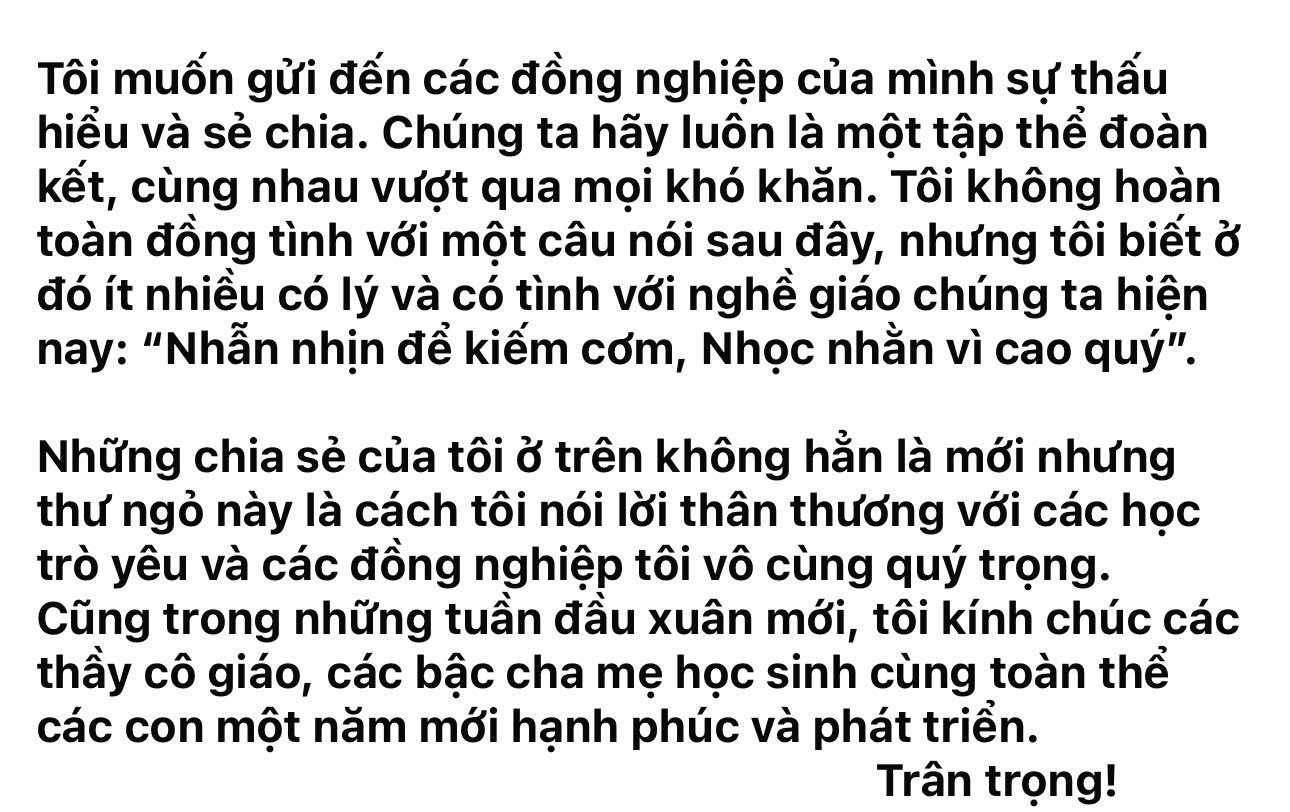 Hiệu trưởng trường THPT Mạc Đĩnh Chi viết thư ngỏ nhận về 'bão like' từ cộng đồng mạng- Ảnh 5.