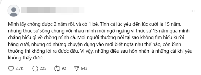 13 năm hẹn hò, cưới về thêm 2 năm mới ngỡ ngàng: “Hóa ra mình không biết gì về chồng”- Ảnh 1.