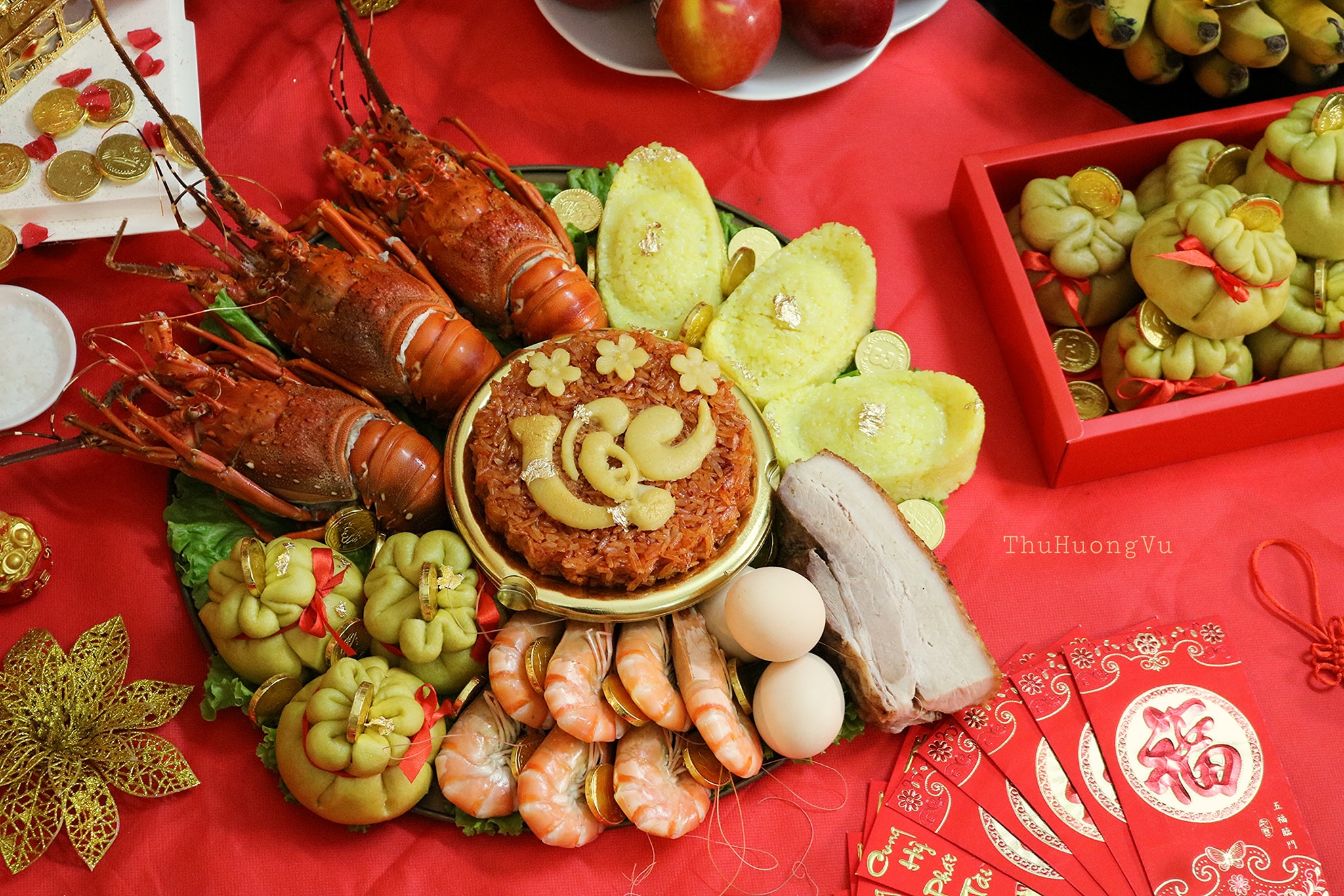 Mâm cỗ tam sên giá vài trăm ngàn đồng hút khách đặt hàng cúng ngày vía Thần Tài - Ảnh 3.