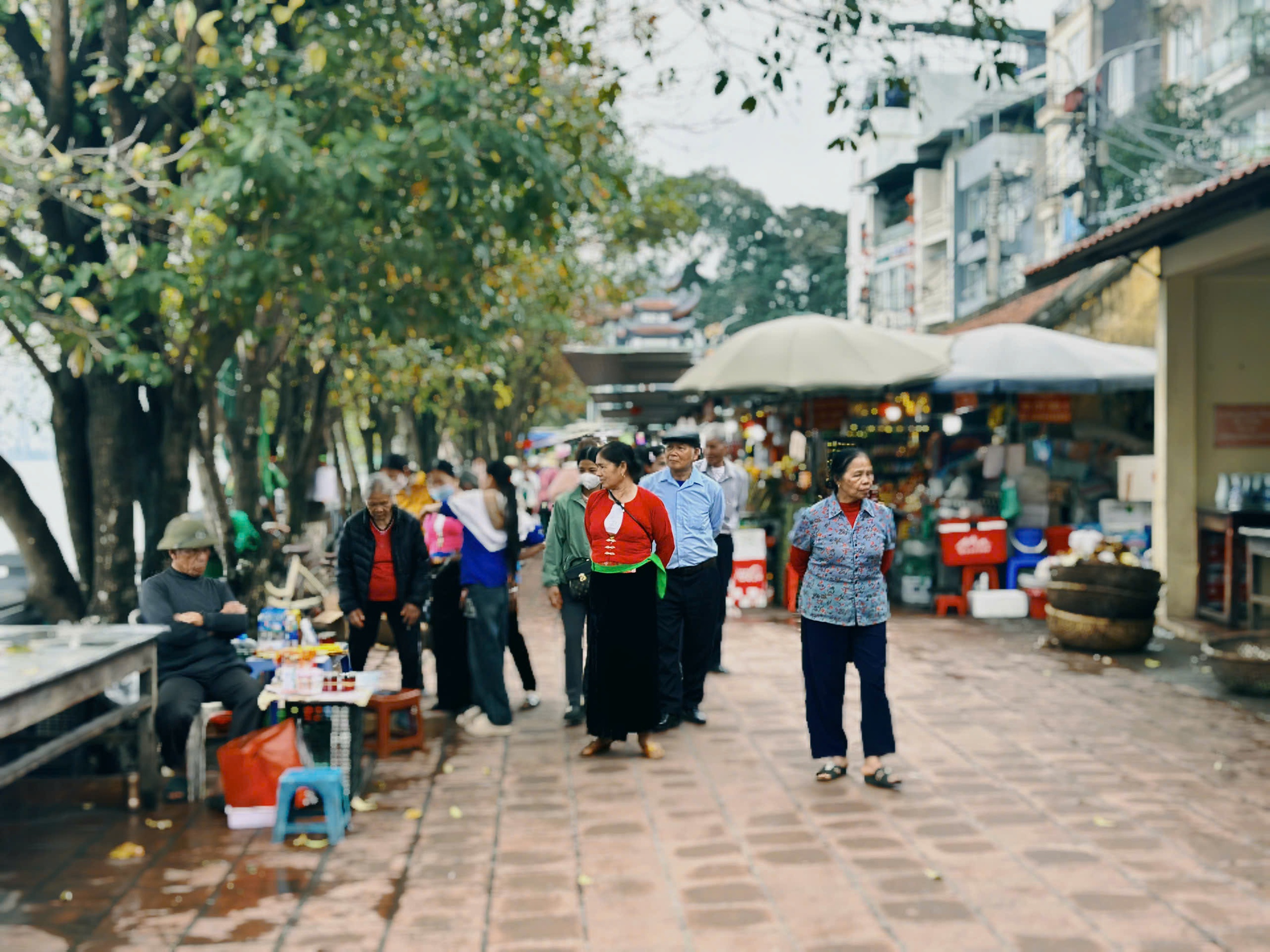 Thời tiết mưa phùn khó chịu, người dân vẫn nô nức đi Phủ Tây Hồ cầu may- Ảnh 11.