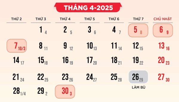 Thông tin mới nhất về lịch nghỉ lễ Giỗ tổ Hùng Vương 2025 sắp tới - Ảnh 1.