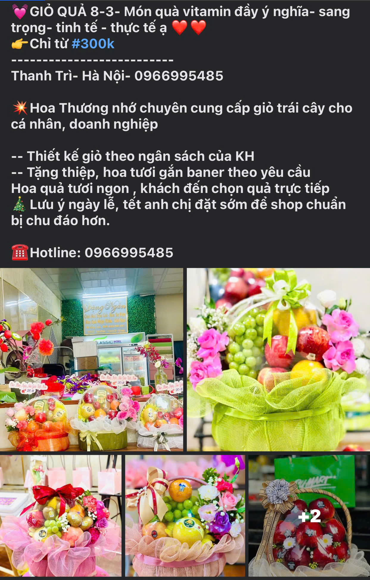 Hoa tươi, giỏ trái cây giá vài trăm ngàn đồng hút khách cận ngày Quốc tế Phụ nữ (8/3)- Ảnh 2.