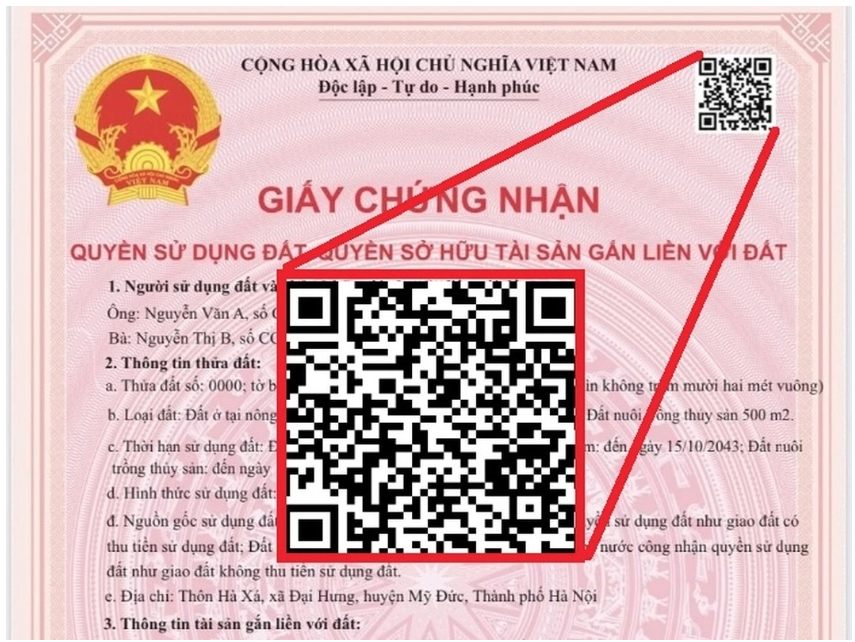 Những thông tin cực quan trọng trong mã QR của mẫu sổ đỏ 2025, nhiều người có thể chưa biết- Ảnh 3.