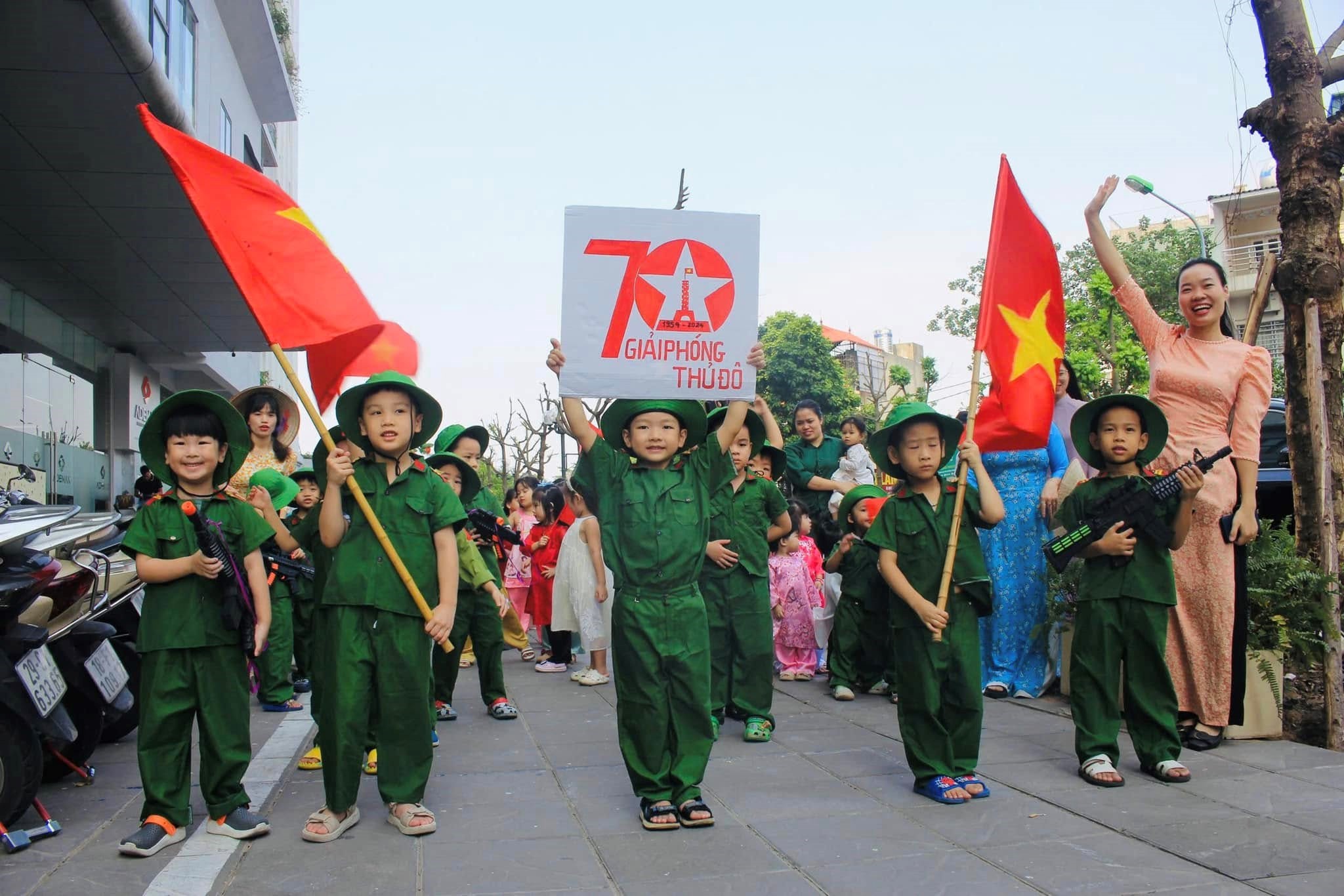 Trường Mầm non VSK Thăng Long ươm mầm tình yêu nước từ những trải nghiệm đầu đời- Ảnh 8. Trường Mầm non VSK Thăng Long ươm mầm tình yêu nước từ những trải nghiệm đầu đời- Ảnh 8.