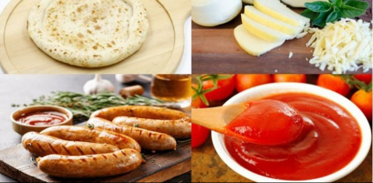 Bí quyết làm pizza xúc xích phô mai ngon như nhà hàng - Ảnh 4.