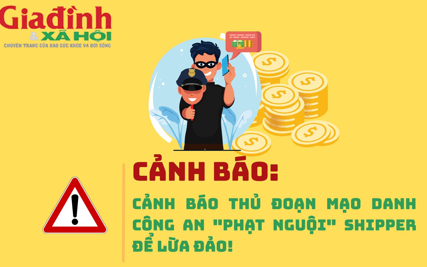 Phạt nguội giả - bẫy tinh vi nhắm vào shipper công nghệ, coi chừng mất sạch ví điện tử!