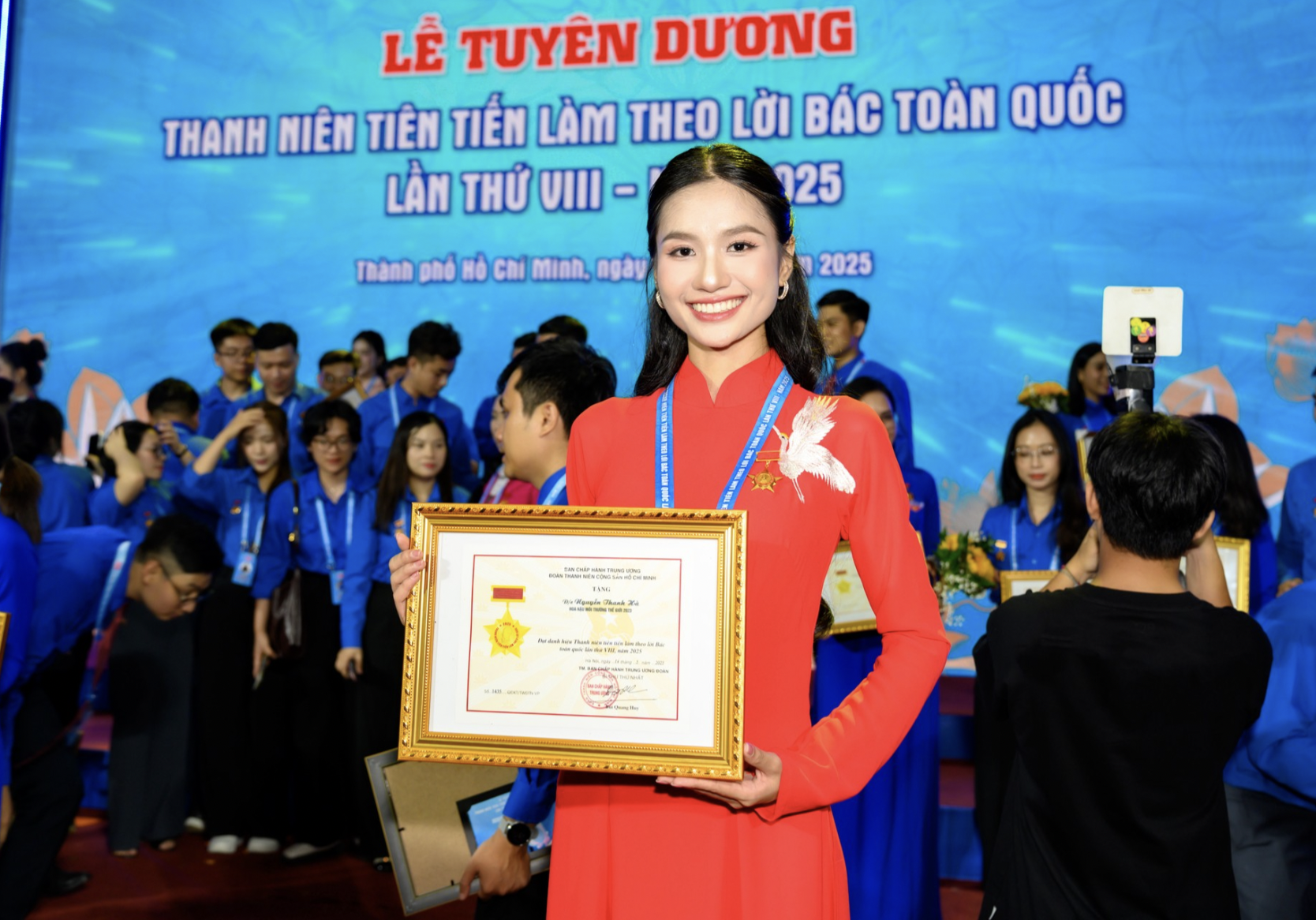 2 Hoa hậu Gen Z được Tuyên dương Thanh niên tiên tiến làm theo lời Bác là ai? - Ảnh 5.