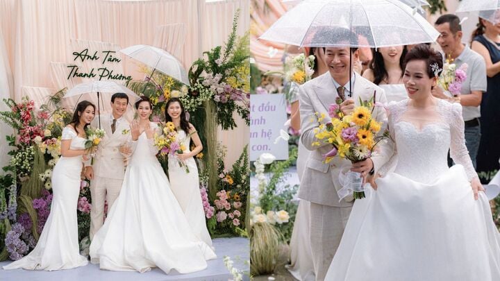 Đám cưới bố mẹ 27 năm trước còn tiếc nuối, 2 con gái gen Z tổ chức cưới lại - Ảnh 8. Đám cưới bố mẹ 27 năm trước còn tiếc nuối, 2 con gái gen Z tổ chức cưới lại - Ảnh 8.