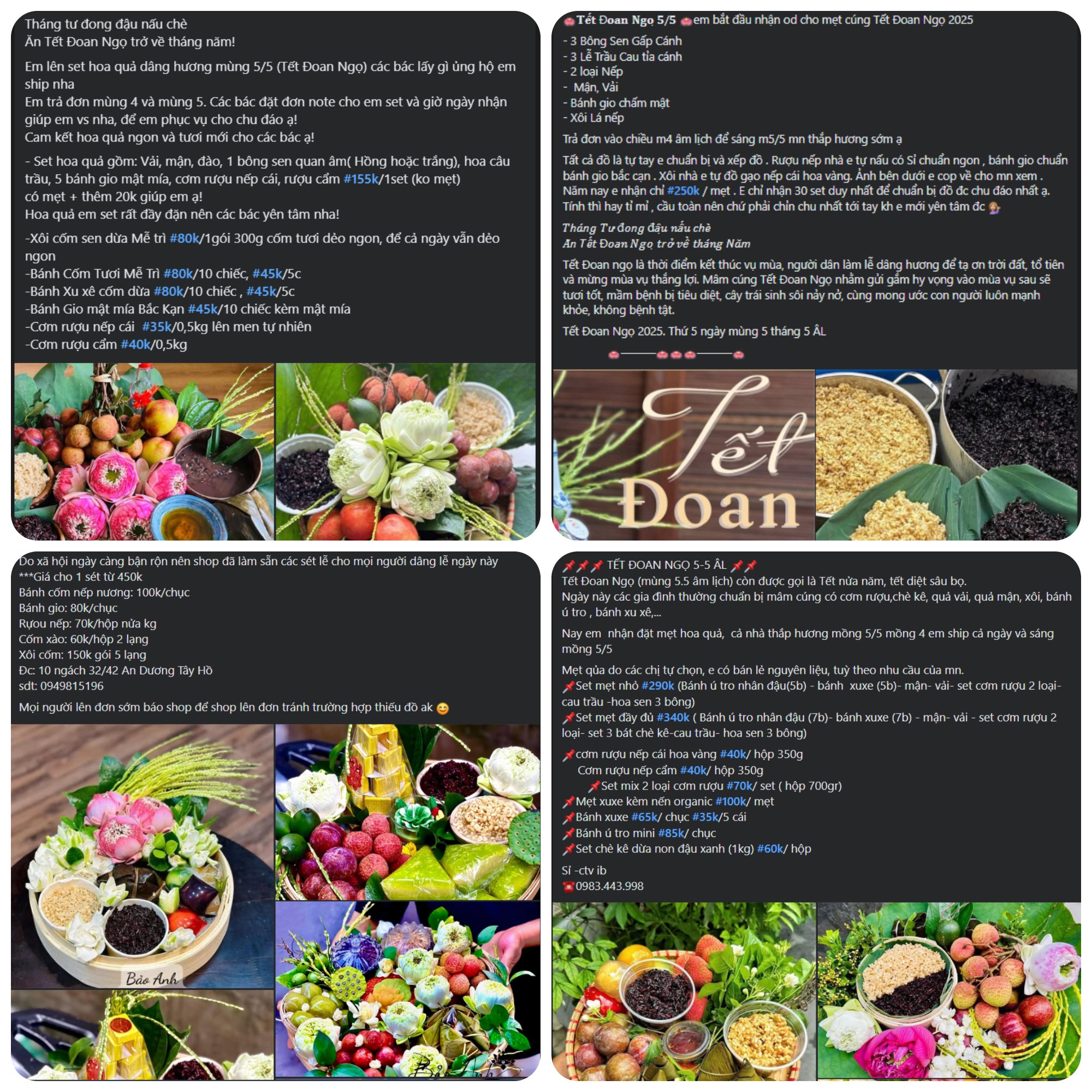 Mâm cúng giá hơn trăm nghìn đồng thành mặt hàng “hot” trong dịp tết Đoan ngọ- Ảnh 2.